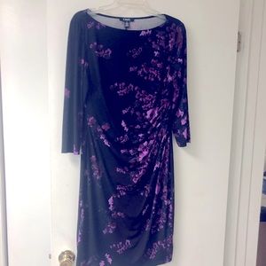 Chaps Dress 3/4 sleeve